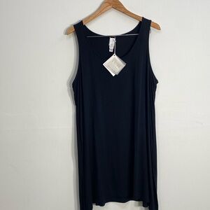 Wynne Layers Sleeveless Blouse 1X Black